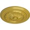 Ekena Millwork Chester Ceiling Medallion (Fits Canopies up to 2 1/4"), Hand-Painted Rich Gold, 15 3/4"OD x 1 7/8"P CM15CHRGS - alternate 3
